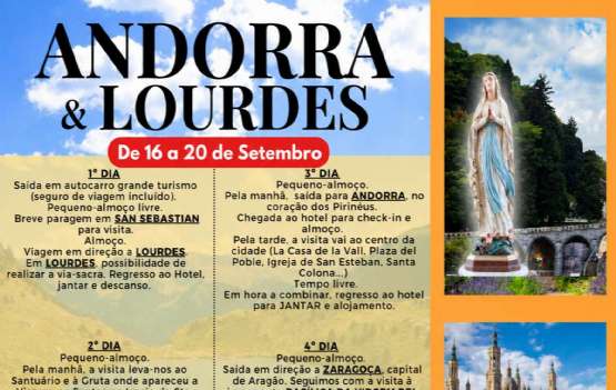 ANDORRA E LOURDES/ SAN SEBASTIAN  -  De 16 a 20 de Setembro